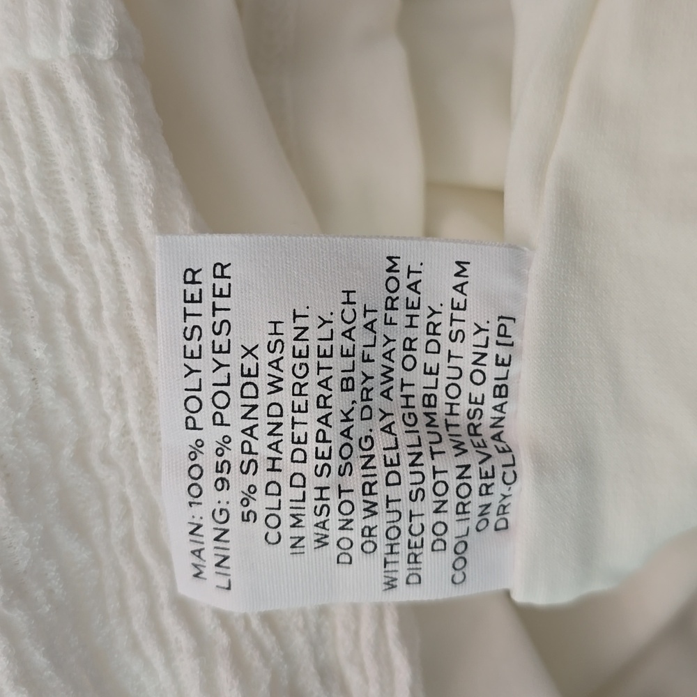 Rumer The Label Rae Mini Dress Size Small White Cutout Ribbed Stretchy - Picture 14 of 16
